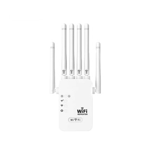 Repetidor WiFi de 2.4GHz, Amplificador de Señal de 300Mbps, Amplificador de Red Interior/Exterior con 4 Antenas Externas y Puerto Ethernet - Product Image 1