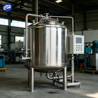 Cuve de mélange industrielle grande capacité de 5 000 litres, certifiée CE ISO, en acier inoxydable avec agitateur
