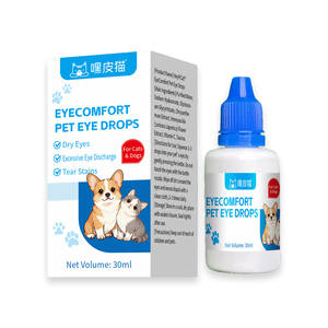 Gotas Oftálmicas para Perros y Gatos 30ml, Alivia la Sequedad Ocular, Reduce las Manchas <span class=keywords><strong>de</strong></span> Lágrimas y la Salpicadura Ocular, Recomendado por Veterinarios - Product Image 1