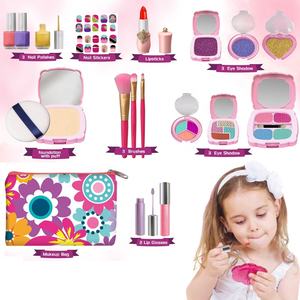 Faire semblant de jouer filles EVA cosmétique jouets <span class=keywords><strong>jeu</strong></span> enfants pas réel <span class=keywords><strong>maquillage</strong></span> ensemble habiller beauté enfants bébé <span class=keywords><strong>maquillage</strong></span> avec 19 pièces - Product Image 3