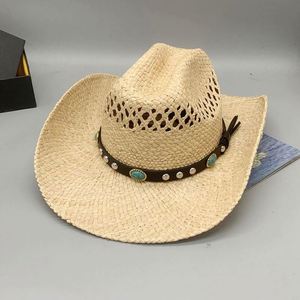 Chapeau <span class=keywords><strong>de</strong></span> <span class=keywords><strong>cowboy</strong></span> en paille <span class=keywords><strong>de</strong></span> marque Sombrero, vente en gros, tendance 2023 - Product Image 4