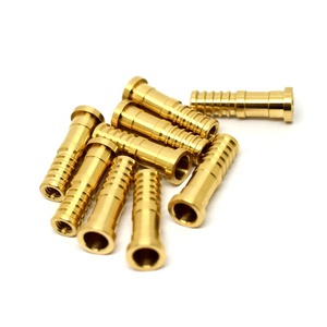 Piezas de latón Costrom Cnc de alta precisión, accesorios de latón torneados CNC para conexiones de sistemas hidráulicos industriales - Product Image 1