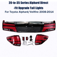 Pour Toyota Alphard Vellfire 2008-2014 Série 20 à 35, Ensemble de feux arrière à LED, montage direct, kit de mise à niveau des feux arrière