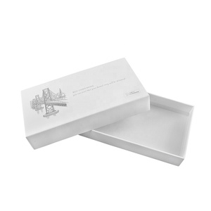 Custom printed mini flat paperboard gift box 2 piece gift box