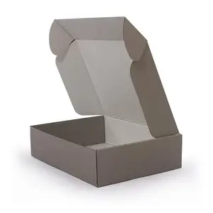 Desain kustom pencetakan kardus bergelombang kotak pengiriman kotak kertas krem kotak kemasan parfum kosmetik kotak hadiah