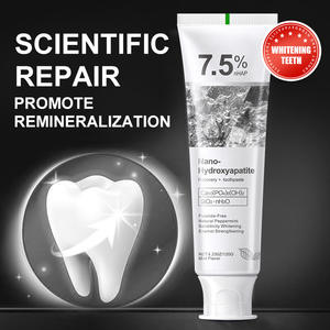 Dentifrice Reminéralisant Organique à 7,5% d'Hydroxyapatite avec Vitamine C, Blanchissant et Soin Parodontal, Sans Fluor, pour Usage Domestique - Product Image 2