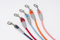 NOVIPET Laisse de chien en PVC brillant de luxe, matériau dégradable, laisse de chien rétractable, imperméable, respectueuse de l'environnement, anti-traction
