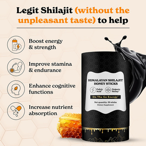 100% Shilajit Pure Himalayan Organic Pure Himalayan Shilajit Energy Boost Sticks Organic Honey 30 Sticks <b>Vitamin</b> Honey Sticks - Product Image 3