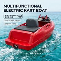 Kart électrique prêt à être expédié, bateau à propulsion par jet d'eau, rouge, pour karting aquatique, embarcation personnelle, motomarine