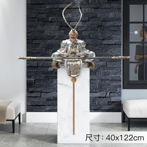 <span class=keywords><strong>Mito</strong></span> nero Wukong grandi ornamenti decorativi statua in resina gioco all'aperto Anime viaggio verso l'ovest scultura in fibra di vetro personalizzata - Product Image 5