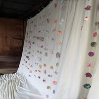 Muwei handgemaakte realistische moderne hangende kunstbloemen gordijn plafonddecoratie bloemenketting achtergronddecoratie voor feestjes