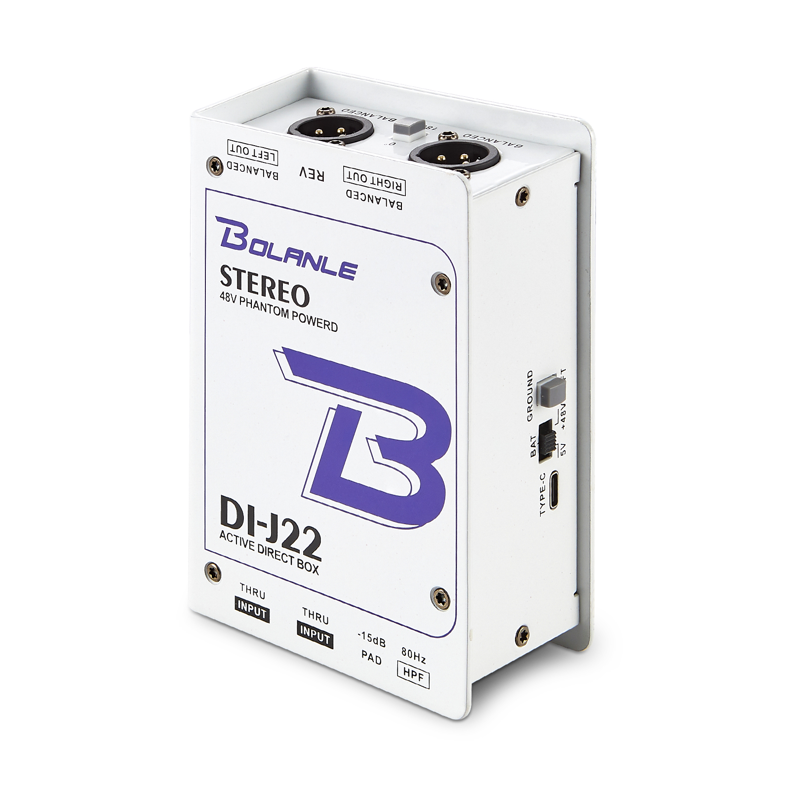 Professional Single Channel Passive DI-Box Direct Injection Audio Box Balanced Unbalance Signal Converter Xlr Trs Interfaces I.1276561224