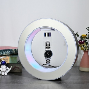 2025 Hot Bán hàng hiện đại 360 độ xoay Luminous <span class=keywords><strong>Magnetic</strong></span> levitation hiển thị đứng treo đồng hồ cho Showcase cho vật lý - Product Image 4