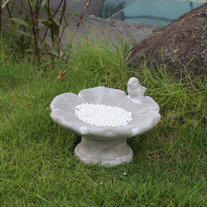 Multi-Purpose Outdoor <strong>Bird</strong> Feeder Fits <strong>Mixed</strong> <strong>Bird</strong> <strong>Seeds</strong>, Cement Construction - Product Image 1