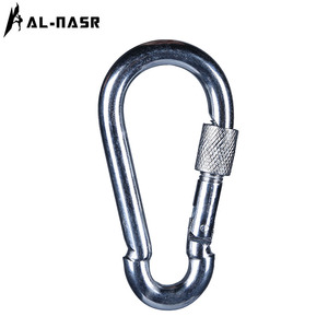 Carabiner 10mm 8mm Steel Safety Link <b>Lockable</b> Outdoor Use - Product Image 2
