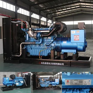 Weichai jeneratör 600kW motor 500kva 750kva büyük su soğutmalı dizel jeneratör