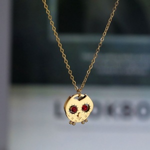 Collares con Colgante de Búho Modernos 2026, Joyería Minimalista Hipoalergénica de Acero Inoxidable 316L con Baño de Oro PVD de 18k para Mujer - Product Image 1