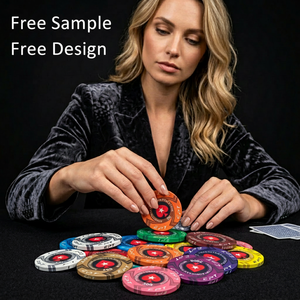 Fichas de Póker Europeas EPT de Cerámica 100% de Alta Calidad, 10g, Impresión Completa, 39mm, para Torneos de Póker y Juegos de <span class=keywords><strong>Casino</strong></span> - Product Image 2