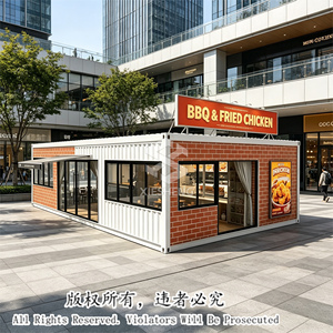 Container Ristorante Pop-up <span class=keywords><strong>da</strong></span> 20 piedi per Pollo Fritto, Container per Caffetteria Esterna, Negozio di Tè al Latte, Case Mobili Rimovibili - Product Image 2