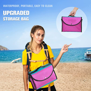 Mantas de Playa Extra Grandes de Lujo, Impermeables y Resistentes a la Arena, Ligeras, Portátiles, Plegables, Fáciles de Transportar, Tapete de Picnic - Product Image 2