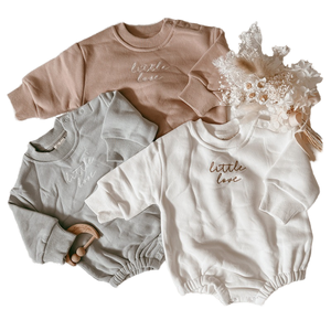 Nuevo Traje de Cachemira para Bebé, Bordado con el Alfabeto, Mameluco de Manga Larga para Otoño e Invierno - Product Image 1