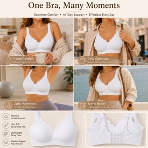 Reggiseno Senza Cuciture OEM/Personalizzato/All'Ingrosso, Supporto Morbido in Gel, Bralette Invisibile con Spalline Regolabili - Product Image 4