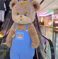 Costume de peluche mignon Ours BoBo, tenue d'ours, combinaison bleue populaire sur internet, dessin animé unisexe pour adultes, ODM Mardi