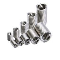 Inserts filetés en acier inoxydable auto-taraudeurs personnalisés, polis, entièrement filetés, norme DIN M2-M16