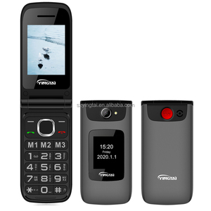 2.4 inch + 1.77 inch hiển thị kép nút lớn GSM lật điện thoại di động cao cấp với nút lớn, SOS - Product Image 2