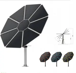 Solar sunflower One axis solar tracker manual tracking Multi-function solar panel off grid system complete Solar Home Sunflower