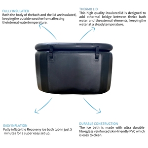 Bañera de Hielo Inflable <span class=keywords><strong>Iceman</strong></span> Pro en Oferta, PVC Ultra Resistente, Uso en las Cuatro Estaciones, Portátil para Adultos, con Bomba Manual - Product Image 5