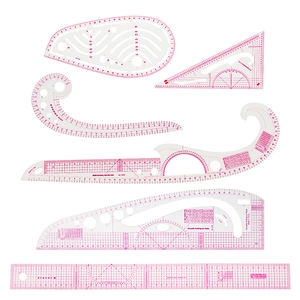 Juego <span class=keywords><strong>de</strong></span> Reglas <span class=keywords><strong>de</strong></span> <span class=keywords><strong>Curva</strong></span> <span class=keywords><strong>Francesa</strong></span> para Costura JP 55-6, Plantilla <span class=keywords><strong>de</strong></span> Dibujo para Medir, Confeccionar y Diseñar Ropa - Product Image 5