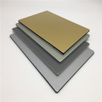 Rails de panneaux composites en aluminium Eurobond Alucobond Panneau composite en aluminium 3mm 4mm Revêtement mural antistatique Panneaux ACP