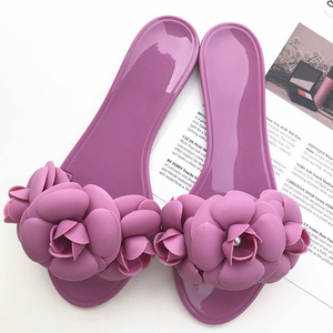 Sandalias Planas de Gel con Punta Abierta Camellia, Antideslizantes y de Secado Rápido, Calzado de Playa para Primavera, Verano, Otoño e Invierno - Product Image 1