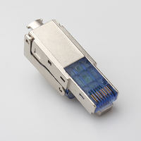 Conector de enchufe modular 8P8C RJ45 Cat7 de red sin herramientas de alta calidad, piezas de Telecomunicaciones