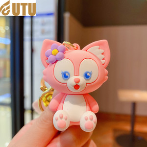 FYQC Linabelle - Llavero Colgante de Plástico Duradero con Diseño de Pareja de Zorros Rosados de Anime, para Coche o Mochila - F - Product Image 4