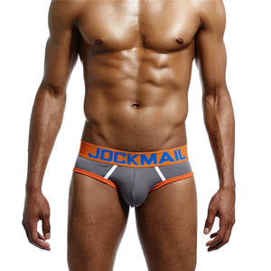 <span class=keywords><strong>JOCKMAIL</strong></span>-Calzoncillos de algodón para hombre, bóxer de alta calidad, pantalones cortos deportivos ajustados a la moda, transpirables con bolsa convexa en U - Product Image 3