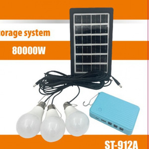 <b>Solar</b> Powered <b>Lighting</b> <b>System</b> With Led Bulbs And Battery For Outdoor Camping - Product Image 4