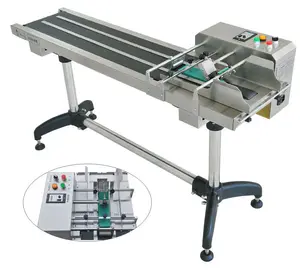 Friction Feeder Machine With Conveyor For Mask Plastic Bag Pouch Card Inkjet Date Printing Labeling