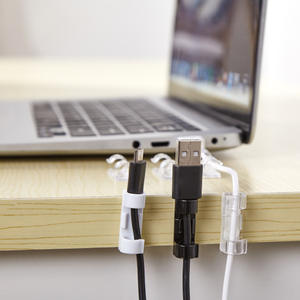 Em Oferta Organizadores de Cabos Adesivos Suportes para Fios USB de Mesa Clipes para Cabos Elétricos Fivela Autoadesiva sem Pregos - Product Image 3
