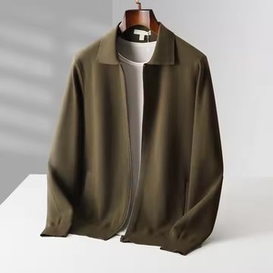 Gran oferta 2025, chaqueta de Cachemira, cárdigan con cremallera, cárdigan de Cachemira con cremallera, suéter con cuello vuelto para hombre - Product Image 3