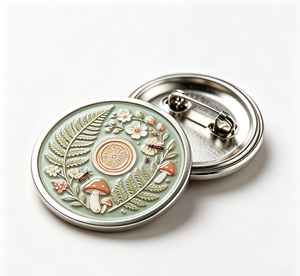 Floral Metal Golf Ball Marker Magnetic Hat <b>Clip</b> Enamel Floral Pin Custom Gift for Golf Club - Product Image 3
