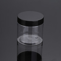 Chine Top Transparent PET Large Bouche Alimentaire Bougie Pot 150/250/350/400/500/600/1000ml Pot En Plastique Transparent Couvercle Écologique Cosmétiques