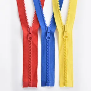 #3 #5 Plastic Resin Zipper Open End for Clothing/ Bags