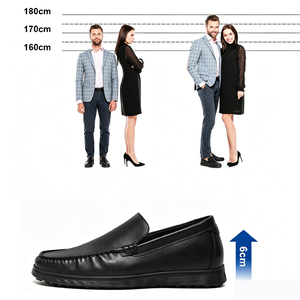 30 Anni di Esperienza: Scarpe Eleganti da Uomo in Stile Italiano, Nuova Moda, Aumento di Altezza 6cm, Mocassini in Pelle OEM DOM - Product Image 5