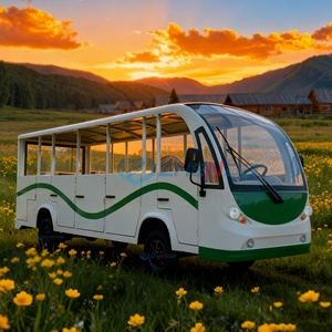 Autobús Eléctrico Clásico de 14 Plazas y 4 Ruedas de 72V, Autobús Turístico Eléctrico de Bajo Consumo, Ecológico - Product Image 6