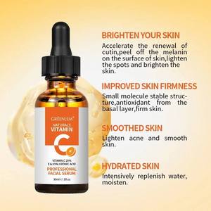 Sérum hydratant pour le visage à la vitamine C GREENLEM 30 ml, formule éclaircissante et hydratante en profondeur pour tous les types de peau, marque privée - Product Image 1