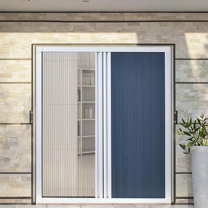 Pantalla retráctil de insectos voladores de aluminio, puertas correderas, puerta de pantalla <span class=keywords><strong>plisada</strong></span>, puerta de tormenta con pantalla plegable - Product Image 5