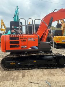 Excavatrice Hitachi ZX120 130 200 d'occasion, meilleures performances, modèle de 12 tonnes avec moteur et boîte de vitesses d'origine, pelle d'occasion, EPA CE - Product Image 4