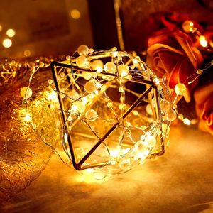Pin Hoạt Động Ngọc Trai Hạt Chuỗi Lights 20 Leds Trắng Vòng Hoa Cổ Tích Đèn Cho Đám Cưới Giáng Sinh Tổ Chức Sự Kiện Bên Nhà - Product Image 5